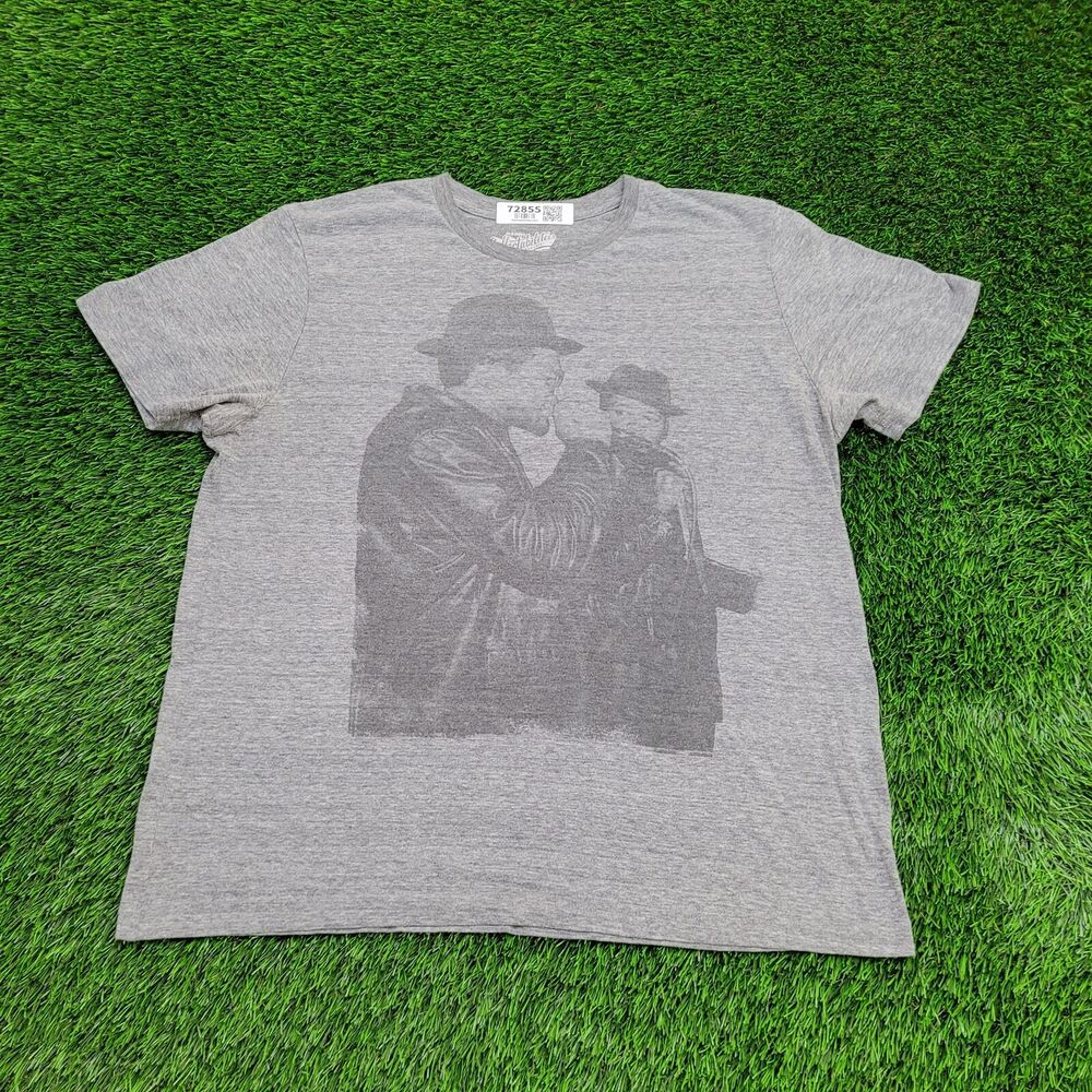 Run DMC Hip-Hop Shirt Womens XL 23x24 Gray Portrait